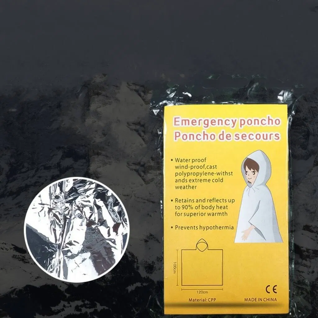 Wholesale Outdoor Emergency Survival Equipment Multi-Functional Portable Raincoat