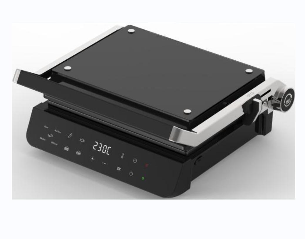 Detachable Stainless Steel with XL Large Panini Contact Grill
