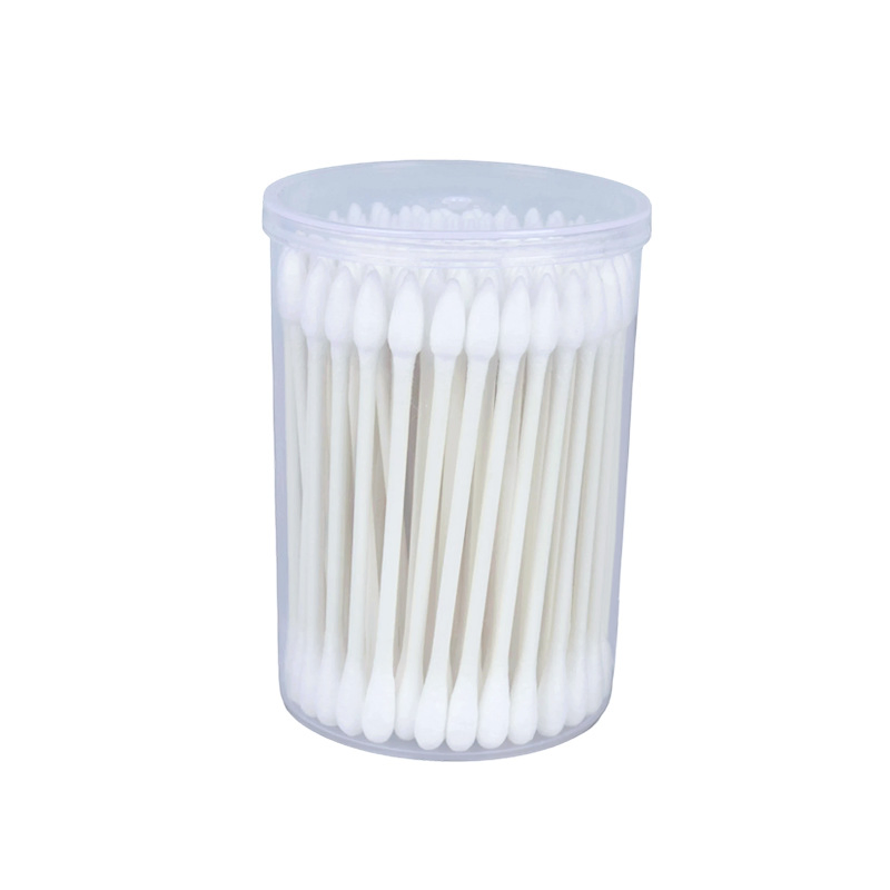 100 PCS - Double-Head Design, Hygienic & Portable for Cleaning & Makeup