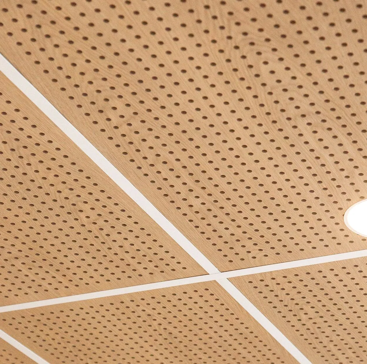 Multi-Purpose Classroom Soundproof Construction Material MDF Ceiling Panel Perforated Acoustic Panel