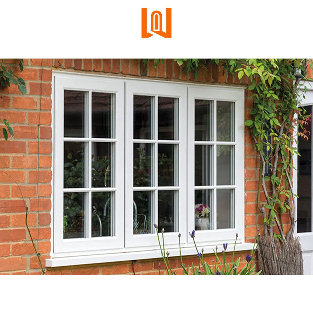 Wanjia CE Certified Double Glazed UPVC Casement Plastic PVC Windows