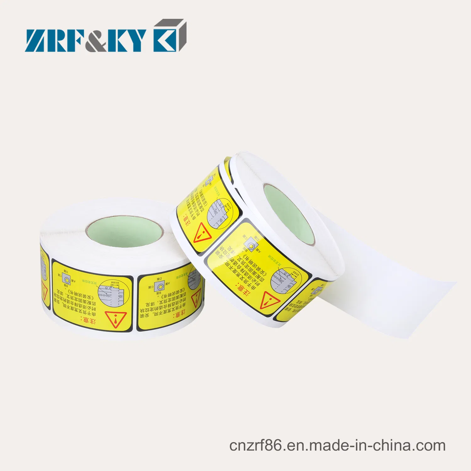 Wholesale Yellow Caution Installation Considerations Waterproof Warning Sign Security Label Stickers