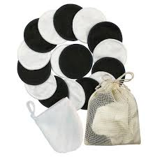 Wz Bamboo Cotton Round Reusable Makeup Remover Washable Facial Cleaning Pad