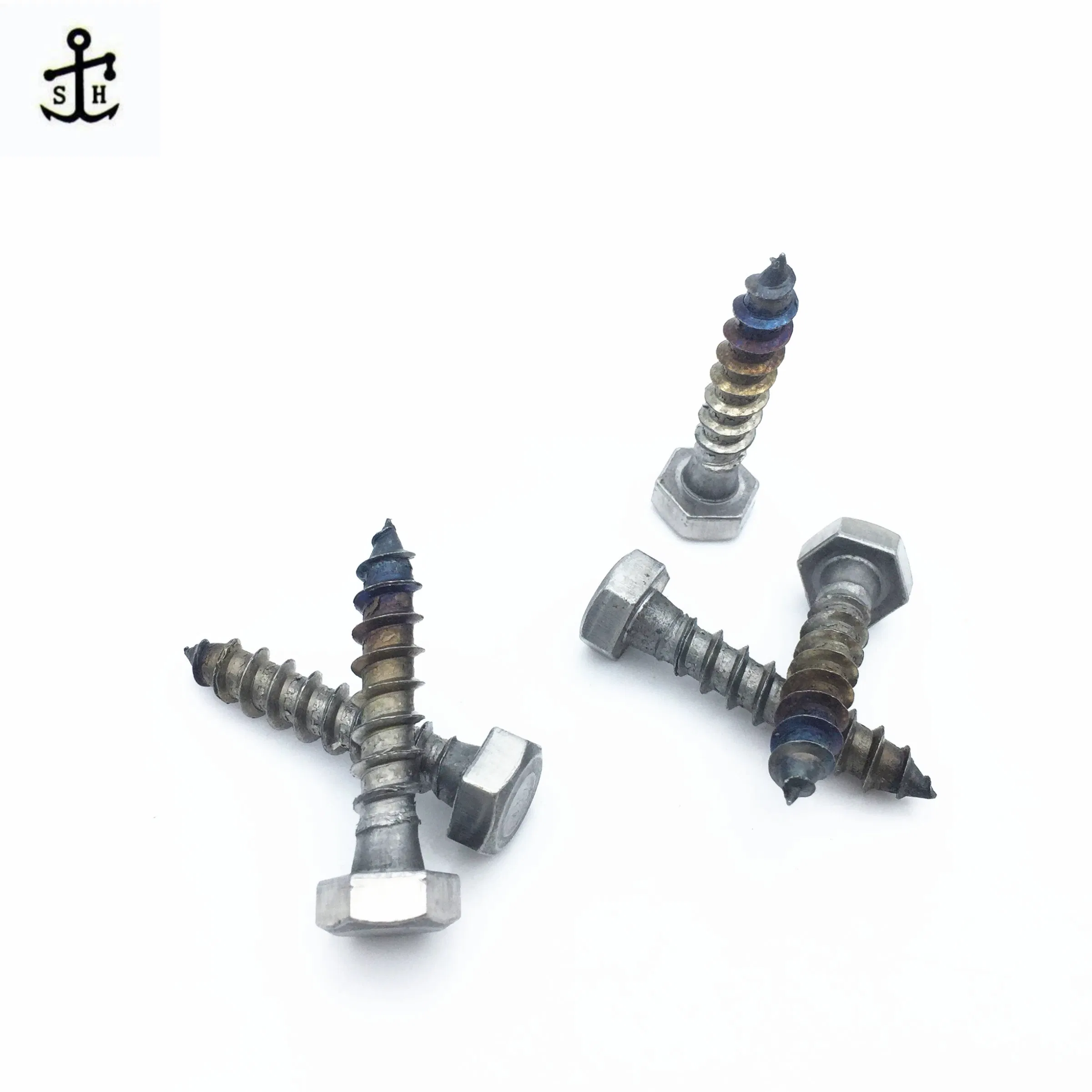 Hardware Fasteners Metal Zinc Galvanized Black Hex Hexagonal Head Wood Screws Lag Screw of DIN571 Made in China