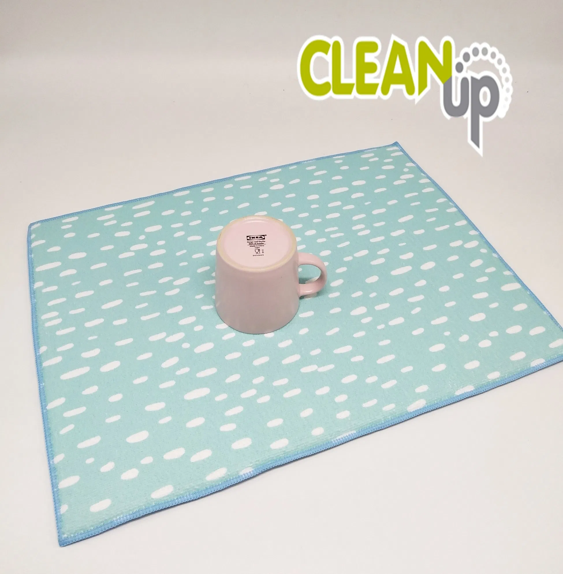 Household Kitchen Use Microfiber Dish Drying Mat / Cup Mat Dish Drainer Kitchen Counter Large Size Dish Drying Pad for Countertops