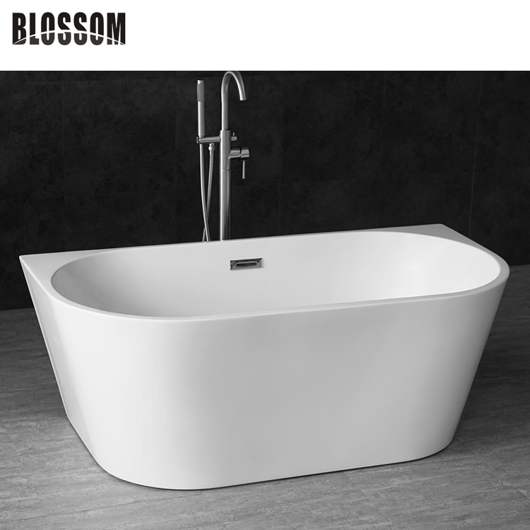 Cheap Acrylic Shallow Bath Tub Leisure Bathroom Corner Freestanding Bathtub