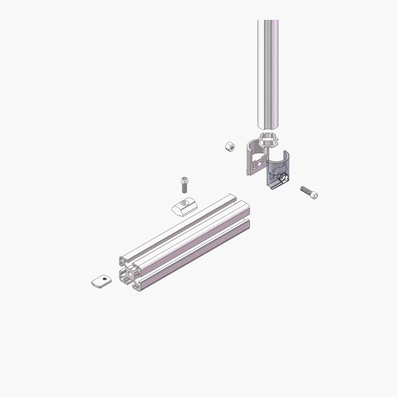 China Manufacturer1133 Aluminium 6063-T6 Natural Finish Adapter 8 D28 T Nuts T Slot 8 Nuts M6 for Aluminum Tube and Pipe and Workbench Line