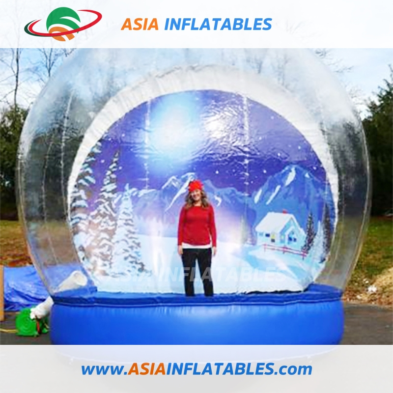 Inflatable Christmas Snow Globe for Taking Photos