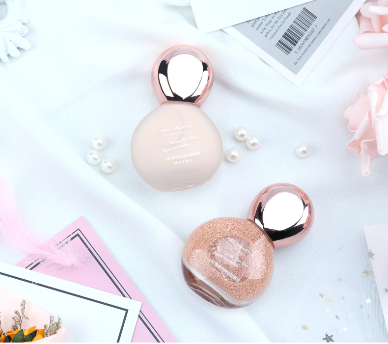 Kan 204 Wholesale Cosmetic Foundation Delicate Glossy Water Fresh Makeup Liquid Foundation Have Stock