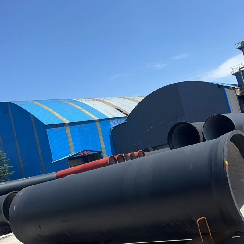 C40 Ductile Iron Pipe: Red-Coated Sewage Transport Pipeline for Municipal Projects