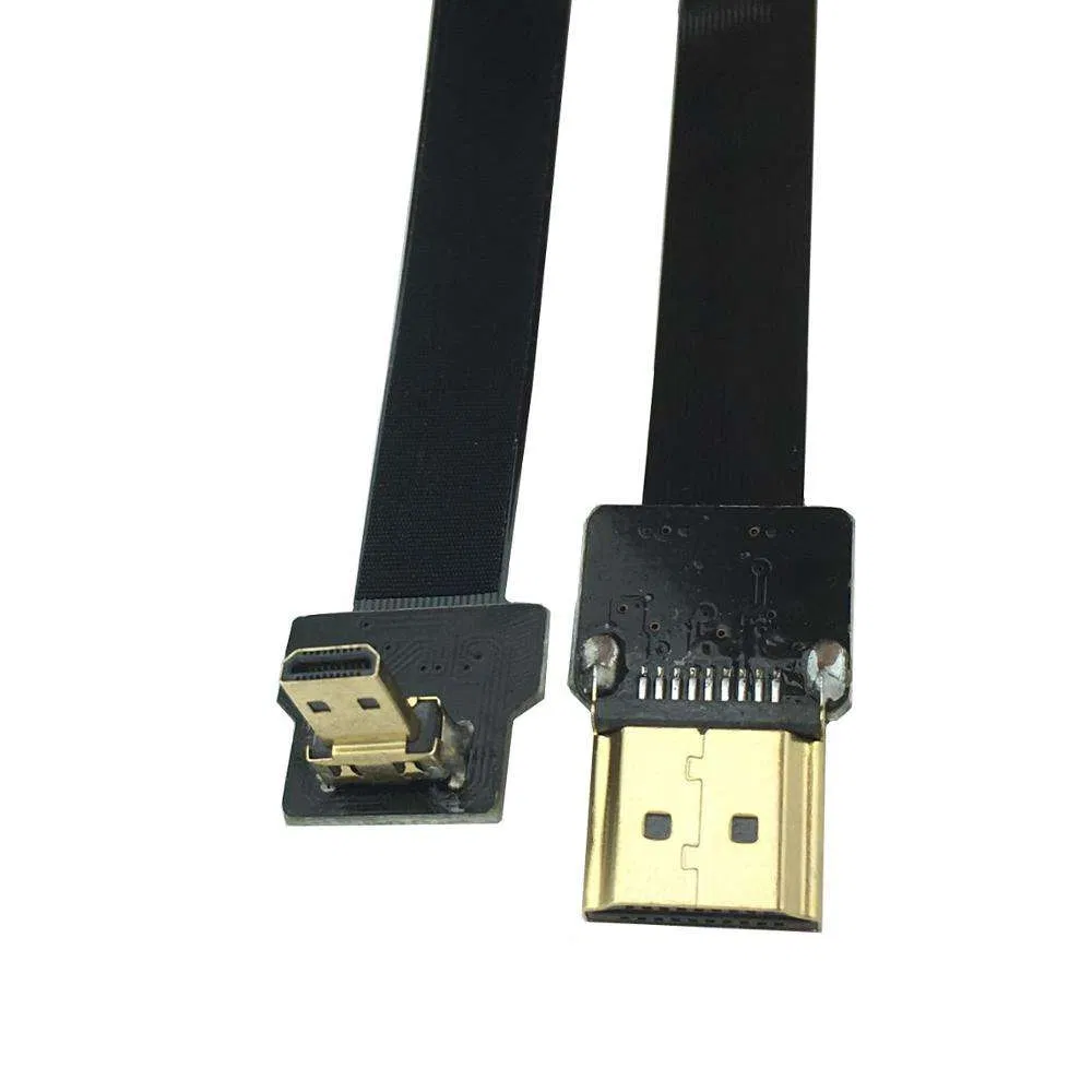 High-Quality 90 Degree Micro HDMI Flat FPC Cable. Flexible 90 Degree Micro HDMI Flat FPC Cable for Seamless Connectivity