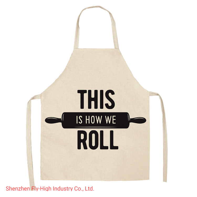 Easy Clean Cotton Linen Apron Unisex Chef Waiter Waitress Restaurant Bistro Cafe Craftsmen Butchers Artist Apron Bib Aprons