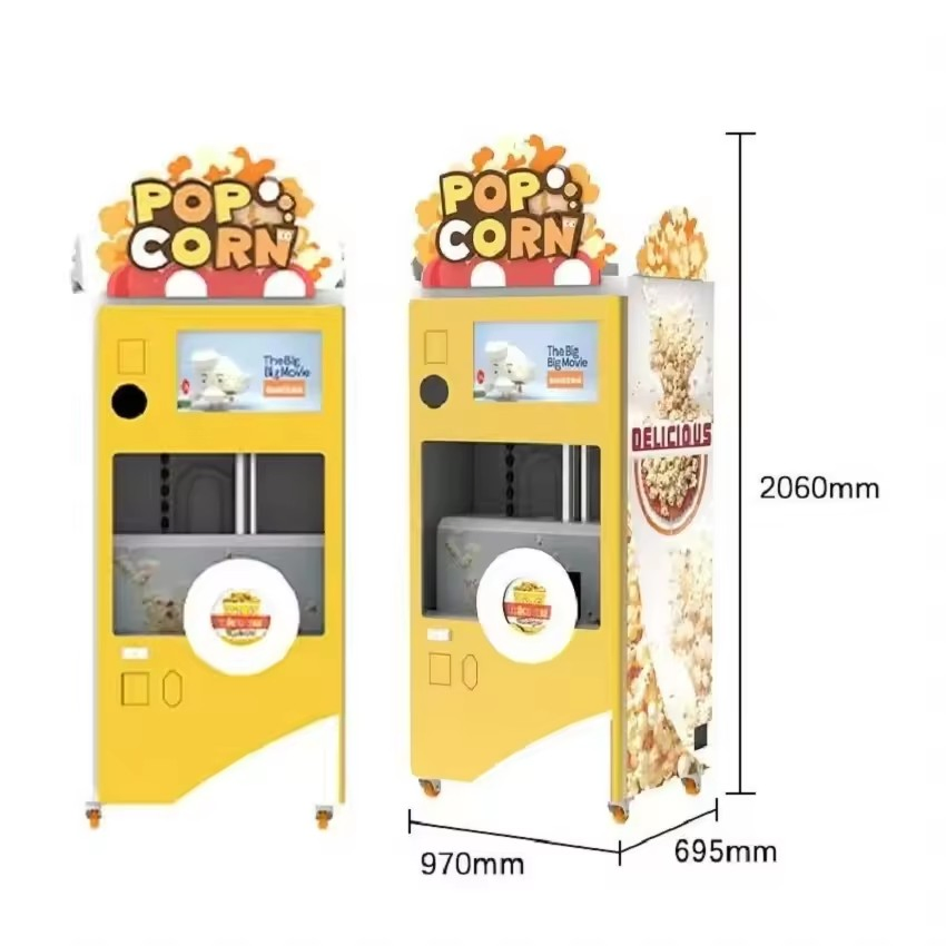 Automatic Hot Air Fully Popcorn Vending Machine Coin-Operated Flavored Popcorn Maker Buy Shape Product