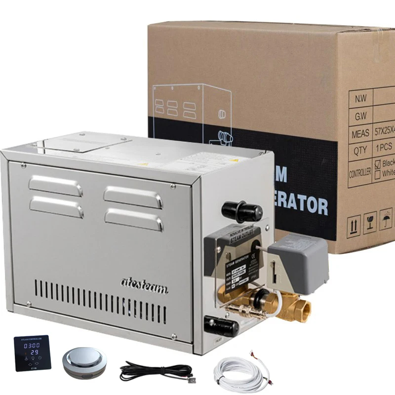 12kw 380V Automatic Drainage Installation Outgassing Steaming Bath Dry Steaming Equipment Generator