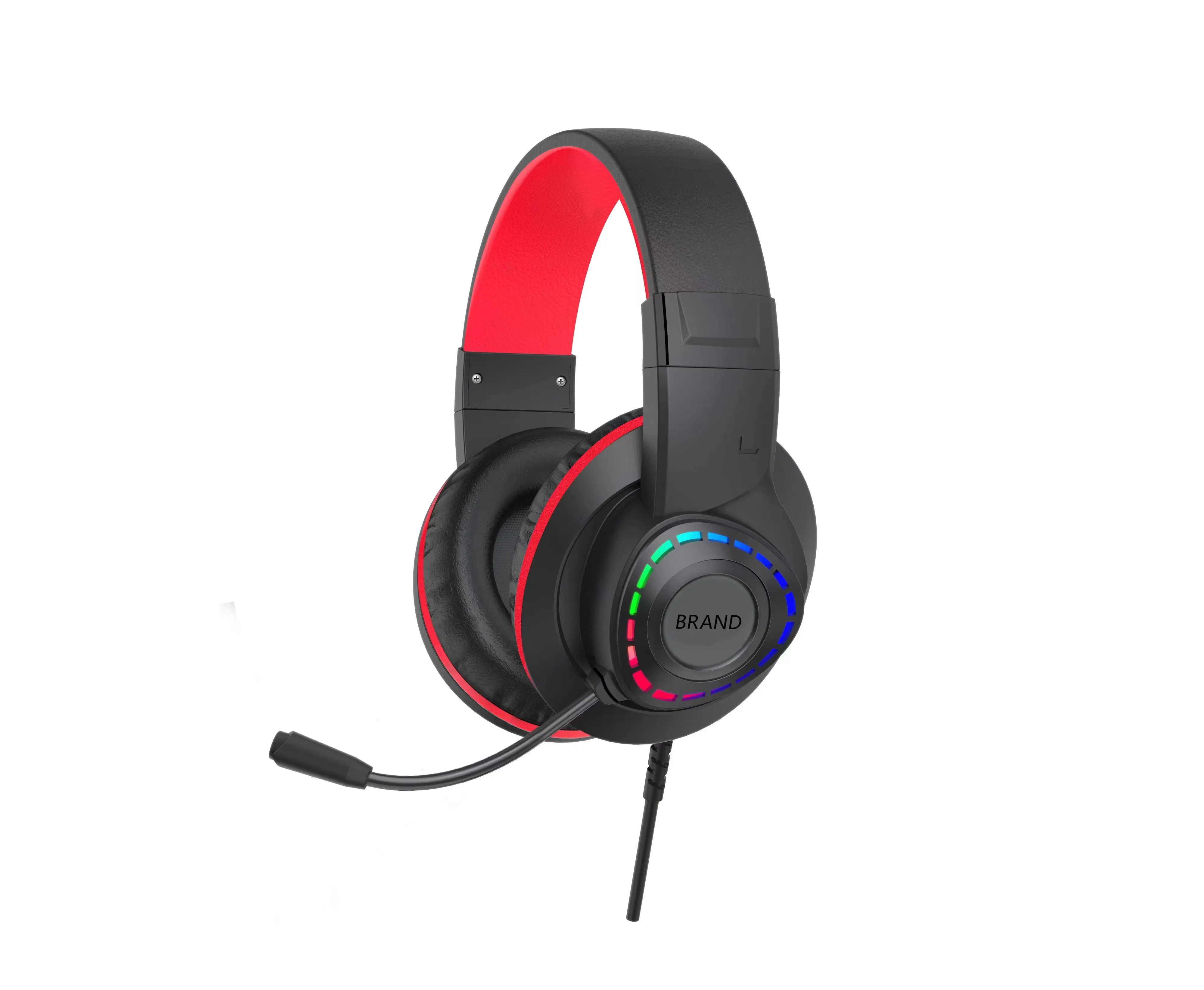 Игровая гарнитура USB с микрофоном и RGB подсветкой