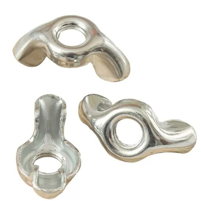 Гайка-бабочка полая 8-32 оцинкованная