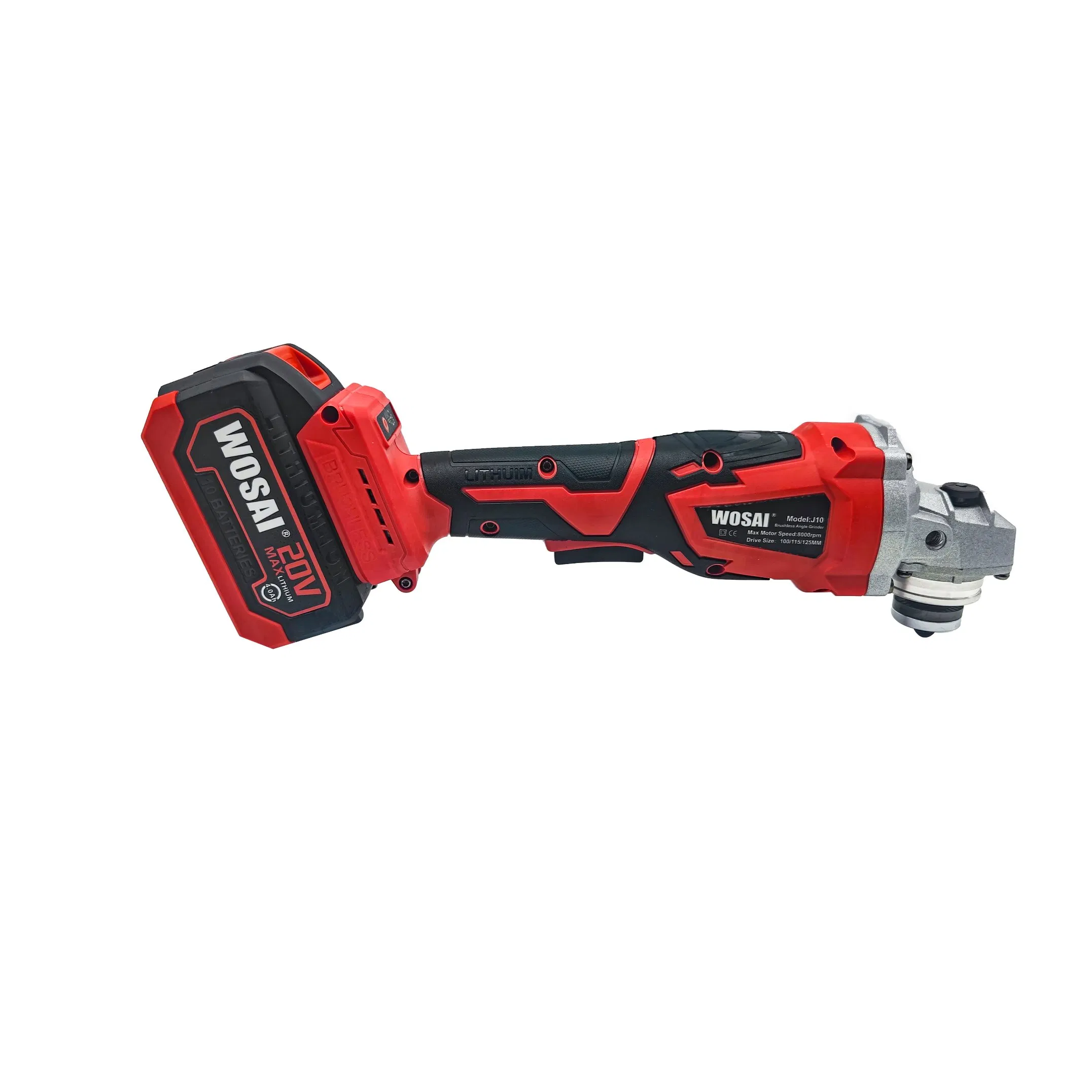 100m Battery 20V Cutting Grinding Metal Wood Electric Brushless Cordless Angle Grinder