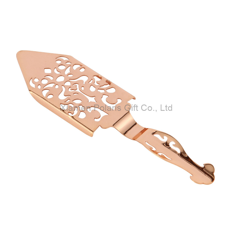 Metal Copper Plated Leaf Shape Absinthe Cocktail Strainer Bar Tools