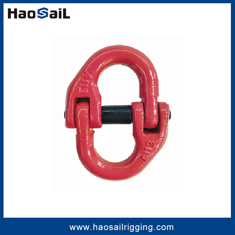 Us/European Type Lifting Components Rigging Hardware Fitting G80 Alloy Steel Forged Connecting Link for Chain/Wire Rope Sling Connection