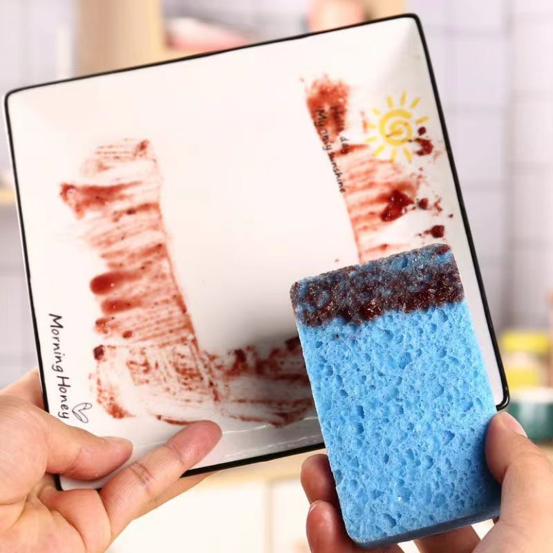 Natural Cellulose Sponge Kitchen Cleaning Wet Clean Sponge