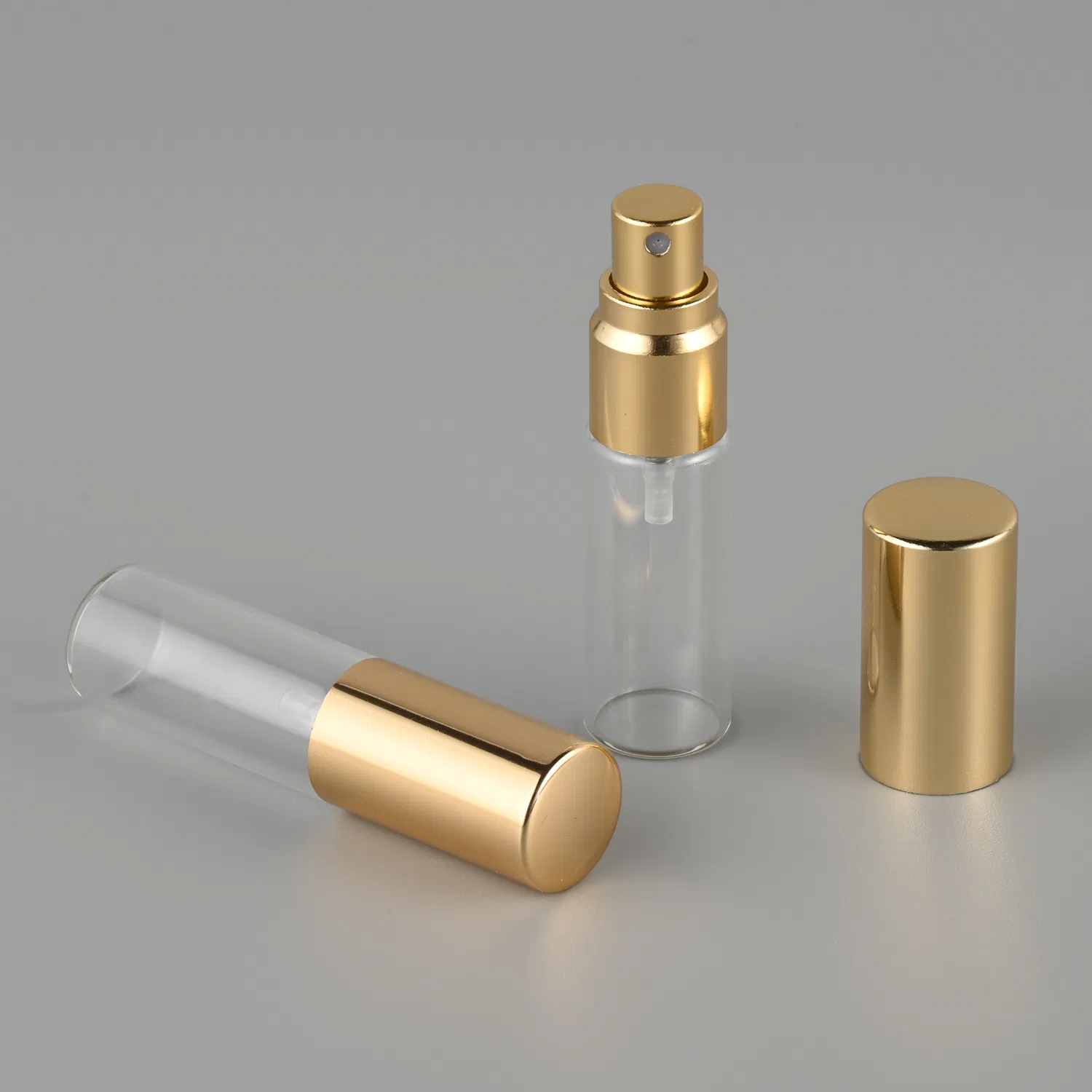 Free Sample Clear Tube Empty Vial 2ml 3ml 5ml 10ml Glass Perfume Spray Bottle
