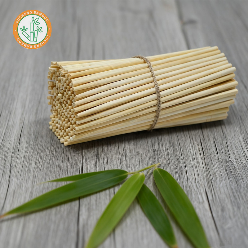 Round Bamboo Disposable Chopsticks Sushi Bamboo Chopsticks 20cm in Bulk Chinese Style Chopsticks for Restaurant