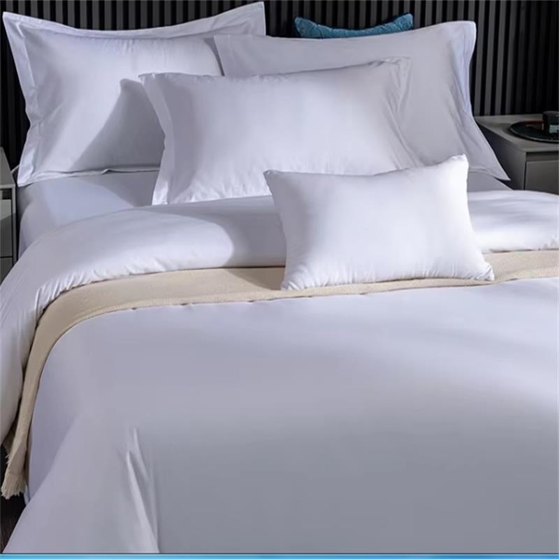 Wholesale Hotel Plain White Cotton Duvet Cover Set