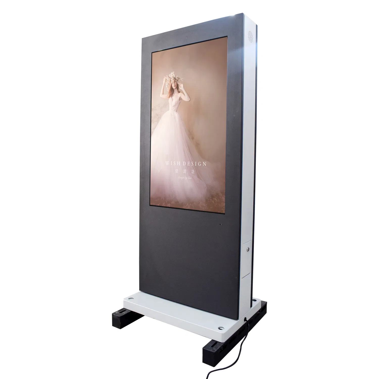 55-дюймовый напольный рекламный киоск с сенсорным экраном