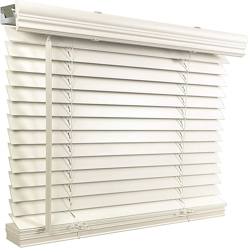 Good Quality Customized Window Blinds 50mm PVC Faux Wood Blinds with Factory Price