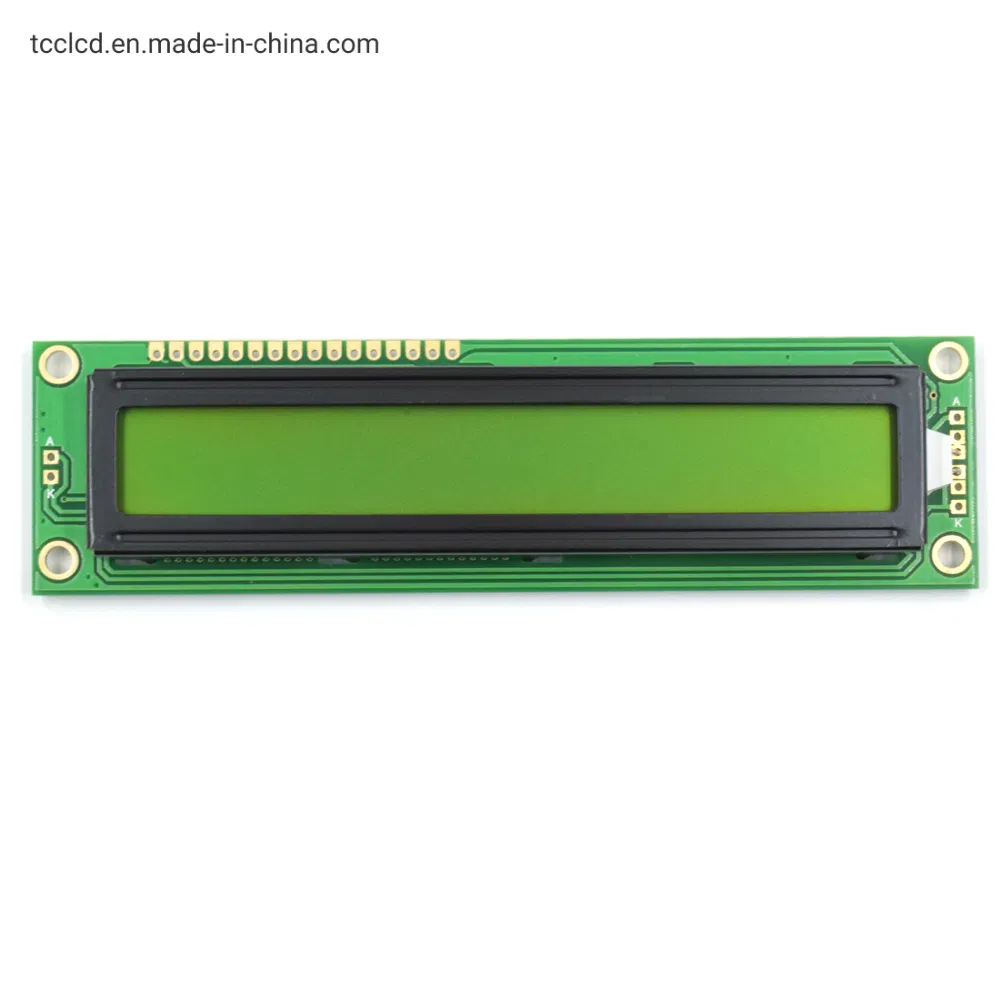 LCD дисплей 1601, 16x1 символ, желтая подсветка