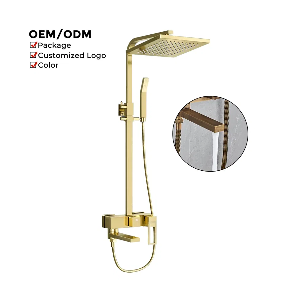 Luxury Bathroom Shower Faucet with Adjustable Showerhead and Mixer