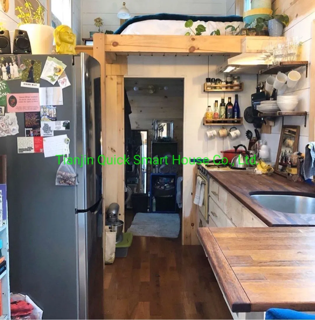 2 Bedroom Prefabricated Building Wooden Bungalow Prefab Home