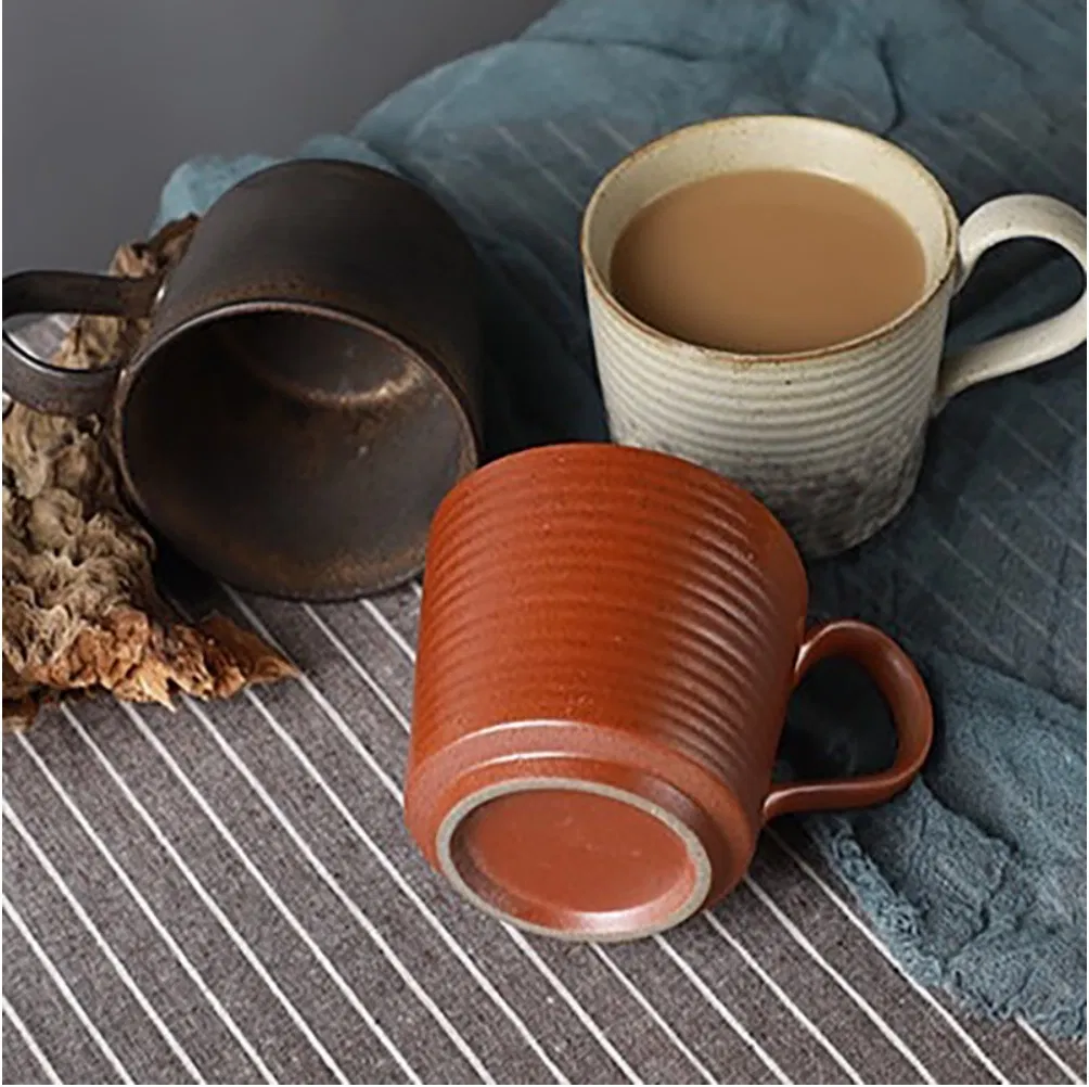 New Material Unique Coffee Cup with Coaster Ceramic Mug for Gift