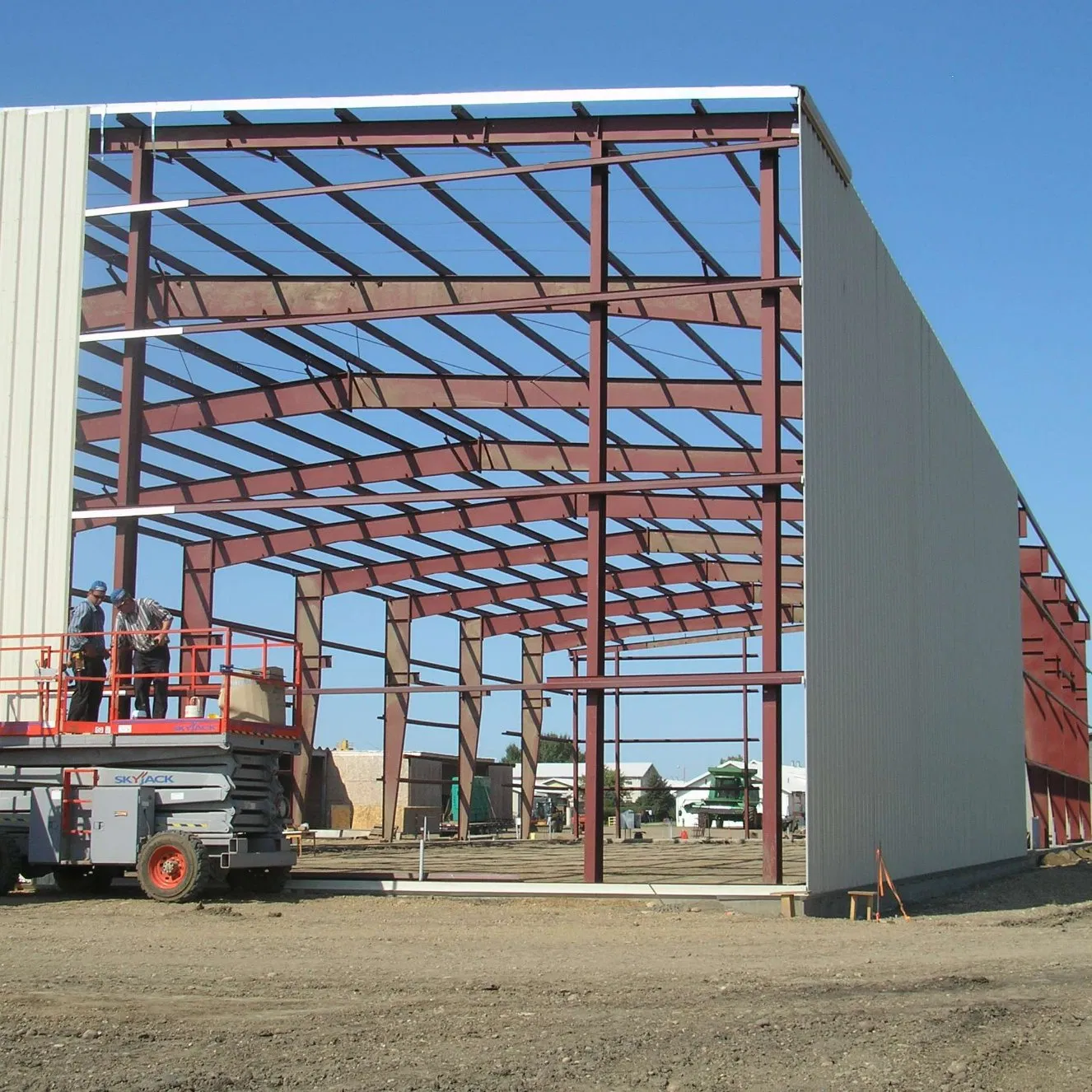 Fully Assembled Steel Columns Steel Structure Building Manufacturer Warehouse