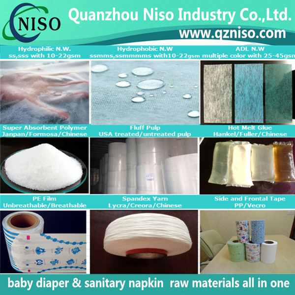 Treated Untreated Fluff Pulp for Sanitary Napkin with CE (FP-012)