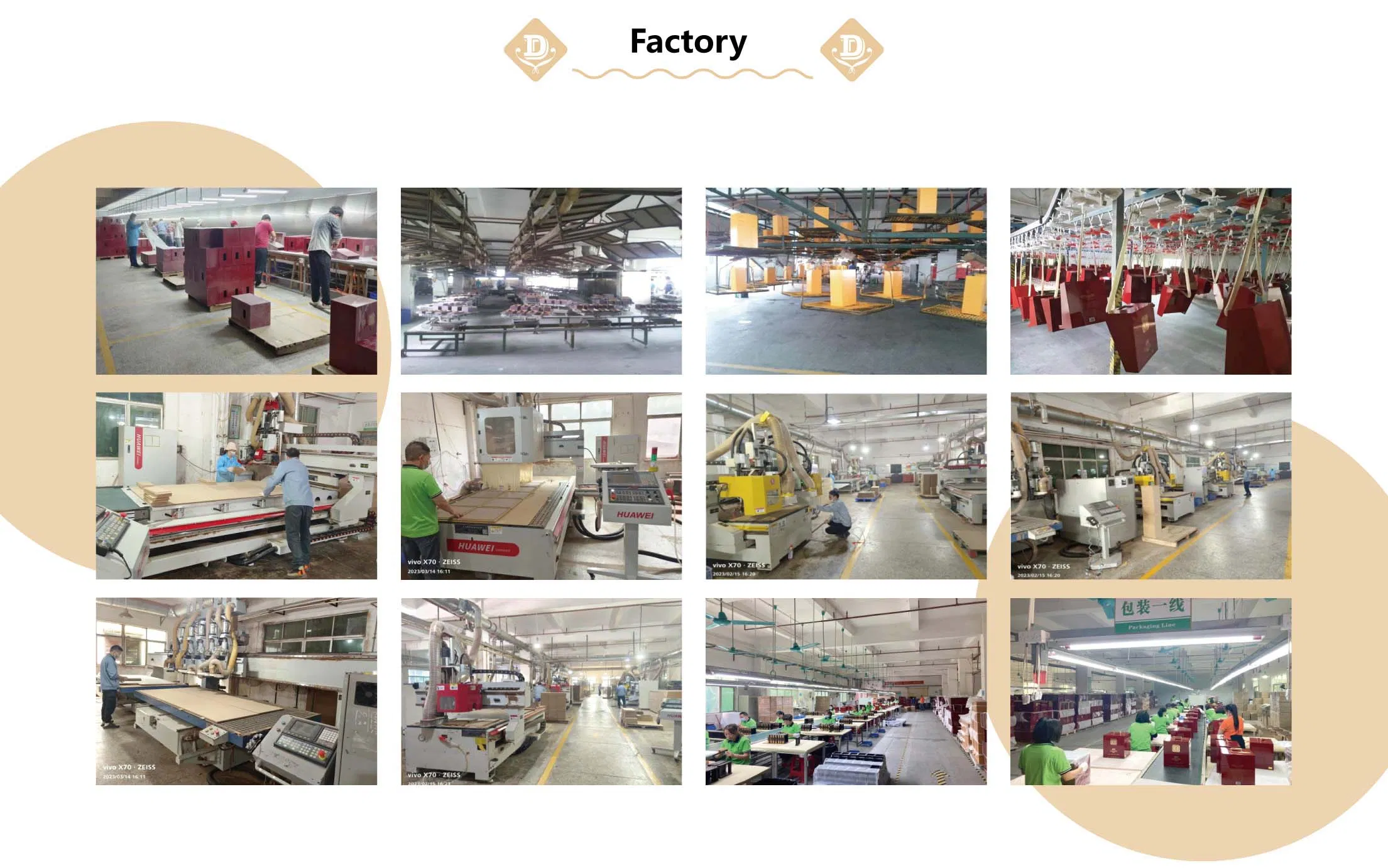 Custom Desktop Style Matt Lacquer Wooden Cigar Humidor Storage Box