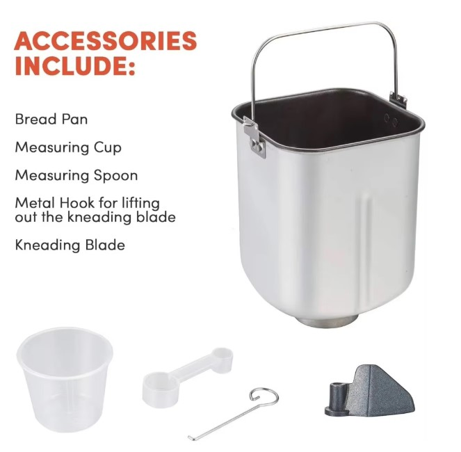 Home Use Cooking Baking Equipment Automatic Multifunctional Programs Stainless Steel Quick Bread Cake Maker Machine