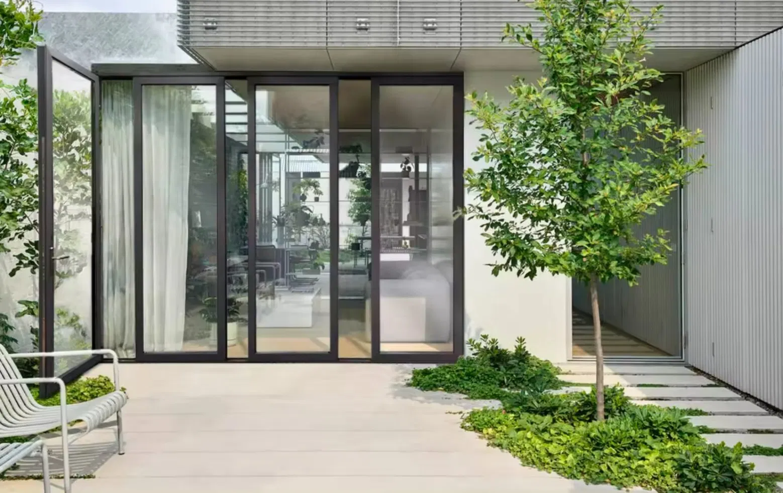 Sliding Turnstile System Outdoor Aluminum Stacking Panoramic Patio Door Bifold Accordion Sliding Door