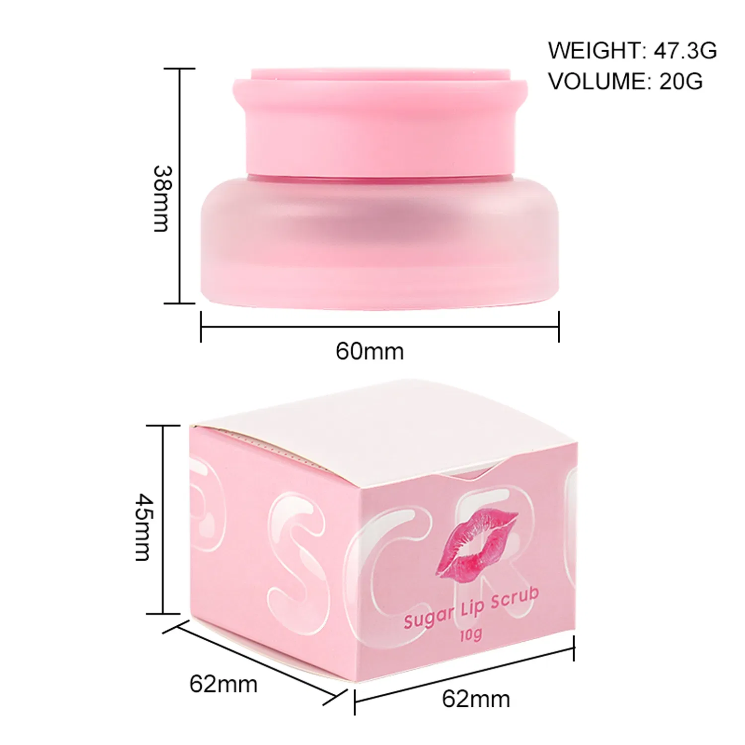 Whole Sale Custom Exfoliated Lip Scrub OEM Vegan Cruelty Free Lipscrub