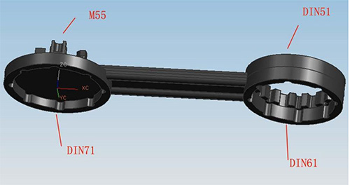 Rubinetto DIN 61mm Per Tanica E Fustino Botticella / Scarico Rubinetto Per Contenitore Da 20/25 L - Drum Tap