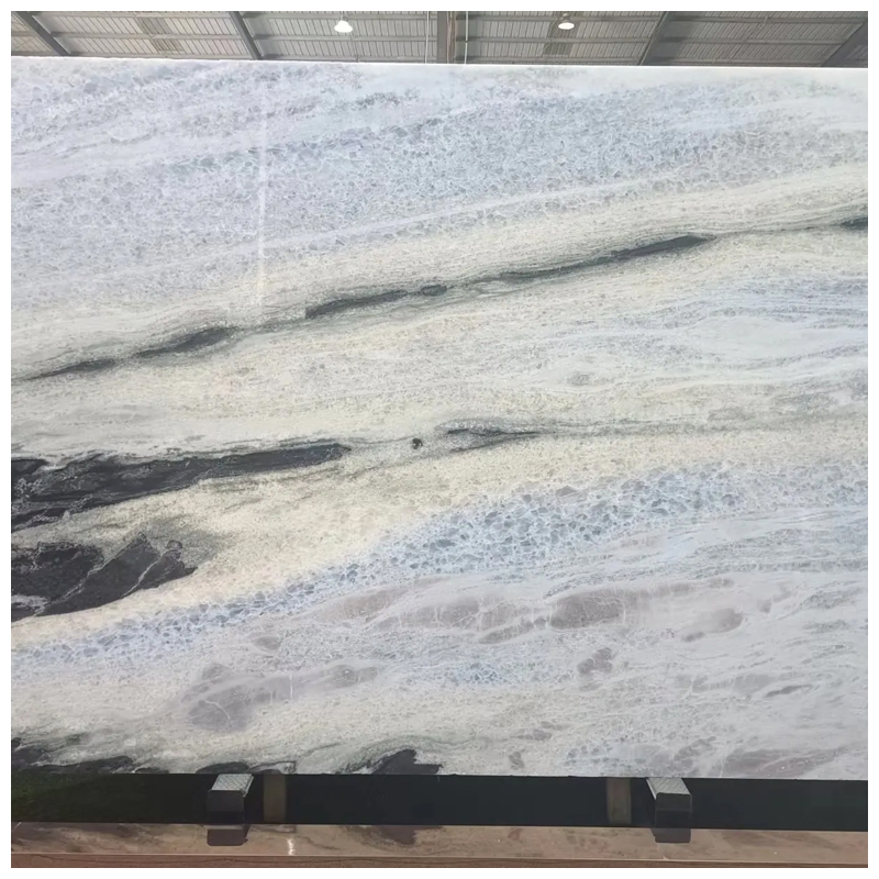 Iceberg Blue Quartzite Slabs for Tiles and Countertops