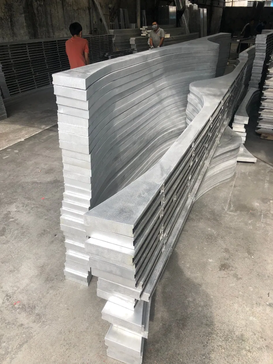 Customized Wavy Baffle Ceiling Design for Shopping Mall Project