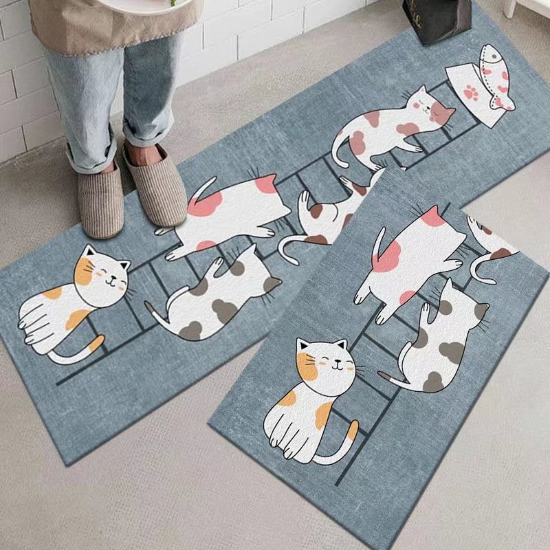Customizable Non-Slip Waterproof Polyester Foot Mat for Household