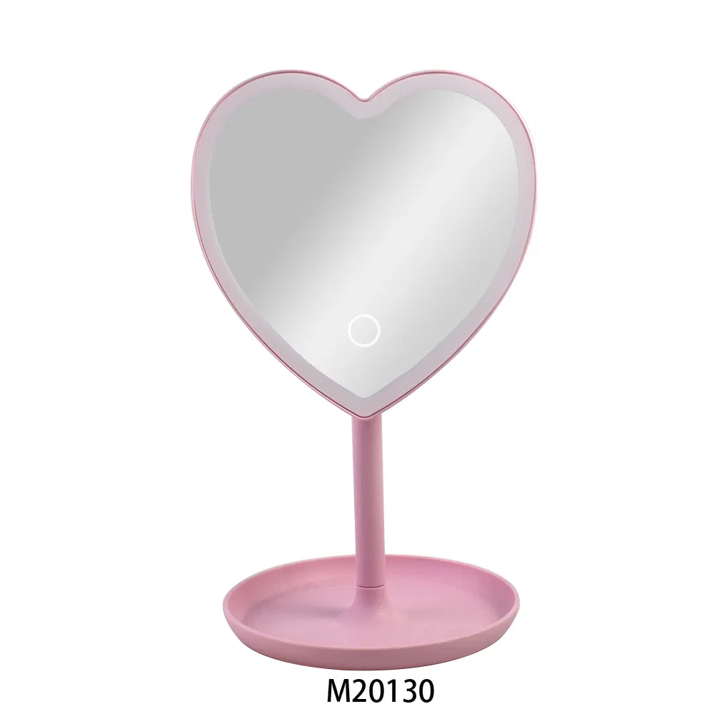 Creative Shaped Styling with Lamp Desktop LED Makeup Mirror