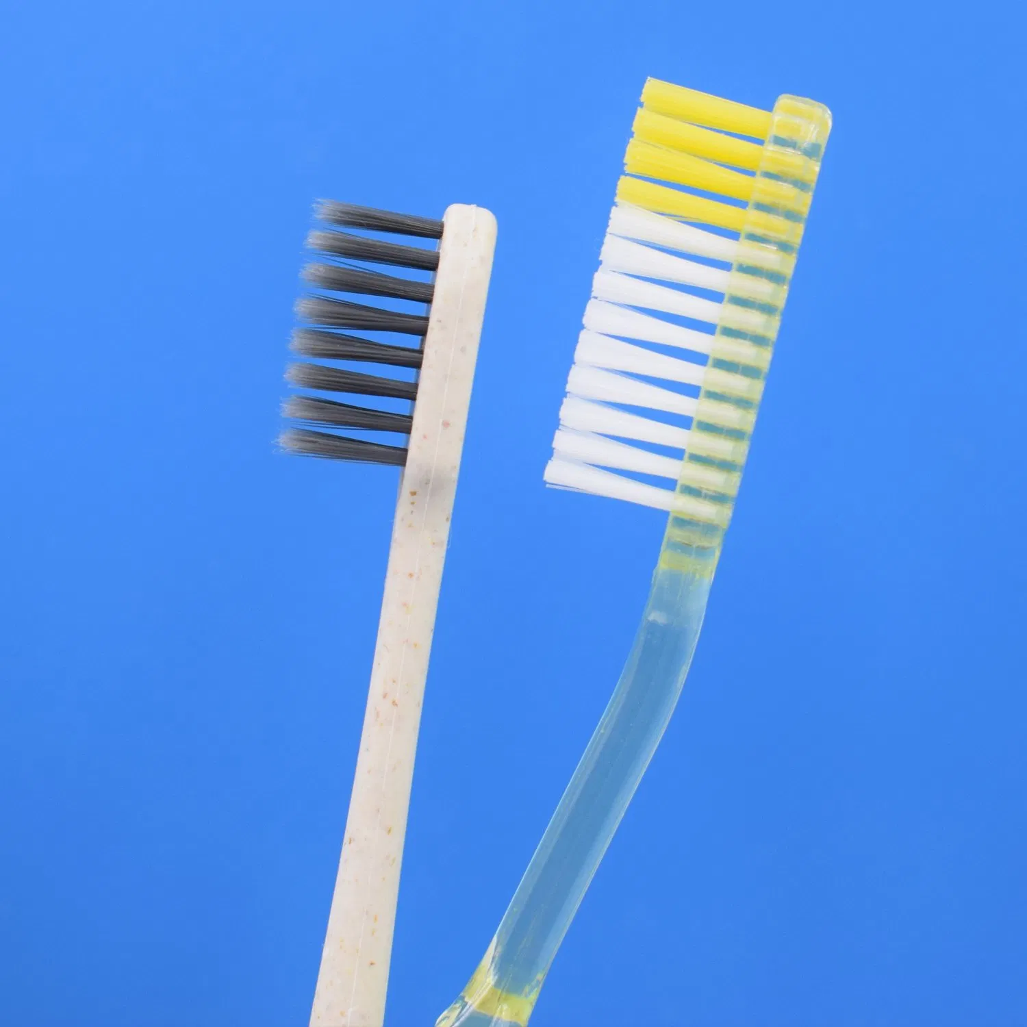 Wholesale Disposable Transparent Handle Large Brush Head Plastic Hotel Toothbrush Factory