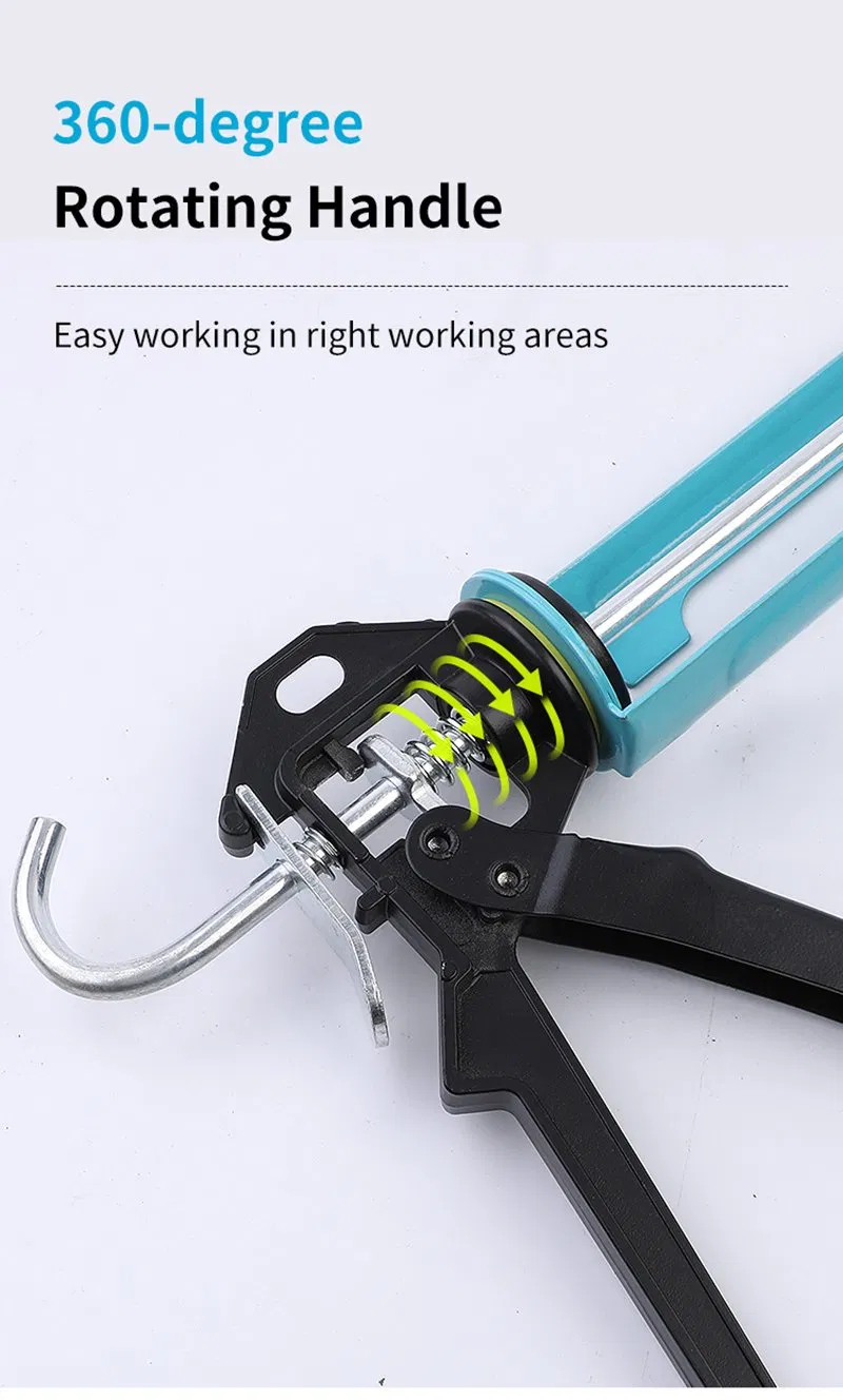 Custom Manufacturer Price Compact Silicone Applicator Sealant Drip Less Caulking Gun Tool Kit