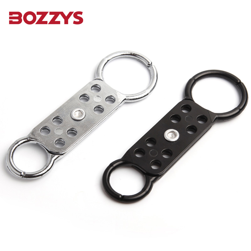 Silver Aluminum Alloy Double-End Jaw Hasp Lockout with 8 Keyholes