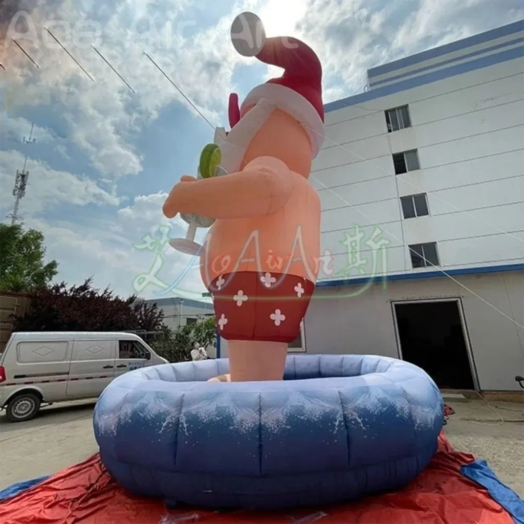 Outdoor Christmas Decorations Large Inflatable Santa Claus Model for Carnival Theme Decorations