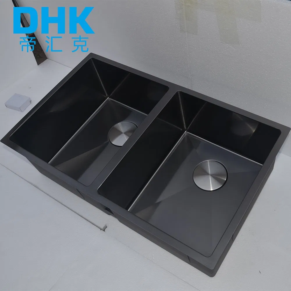 Modern Luxury Farmhouse Double Bowl Stainless Steel Kitchen Sink