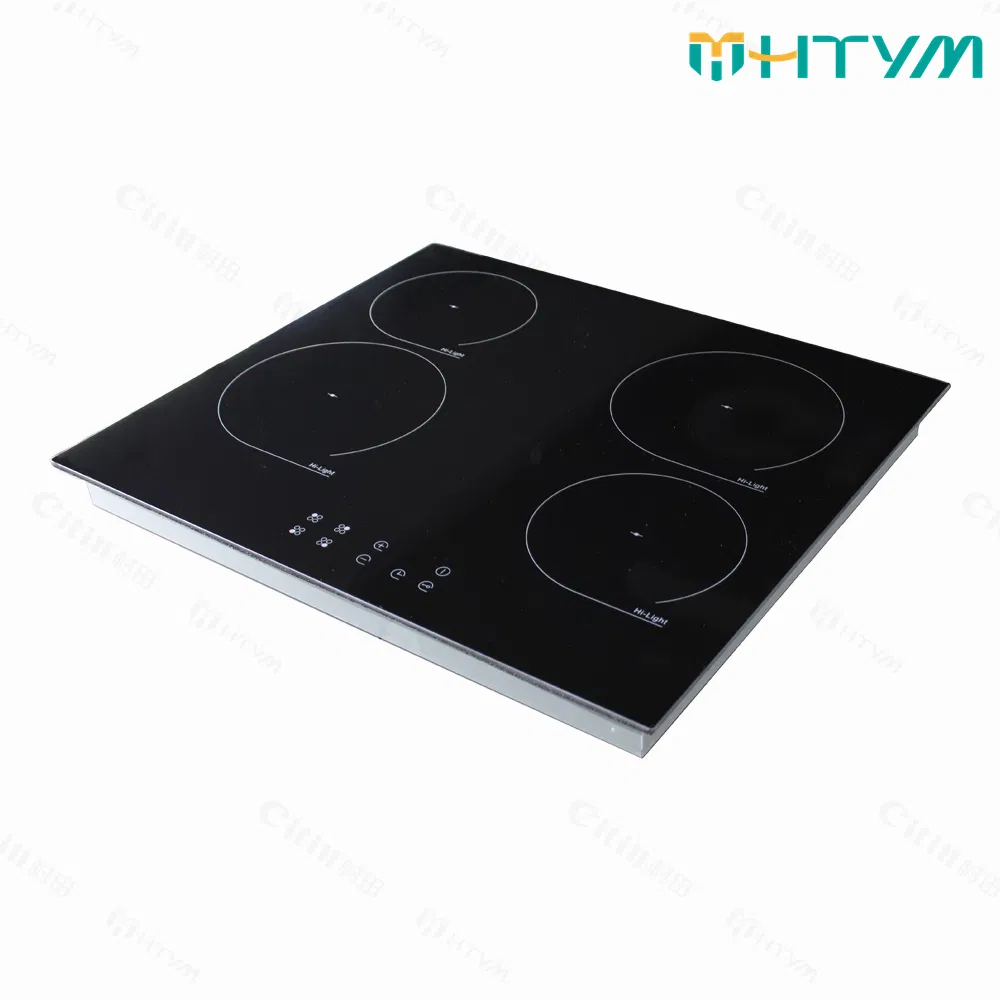 Built-in Electric Ceramic Cooktop with 4 Zones and Touch Control